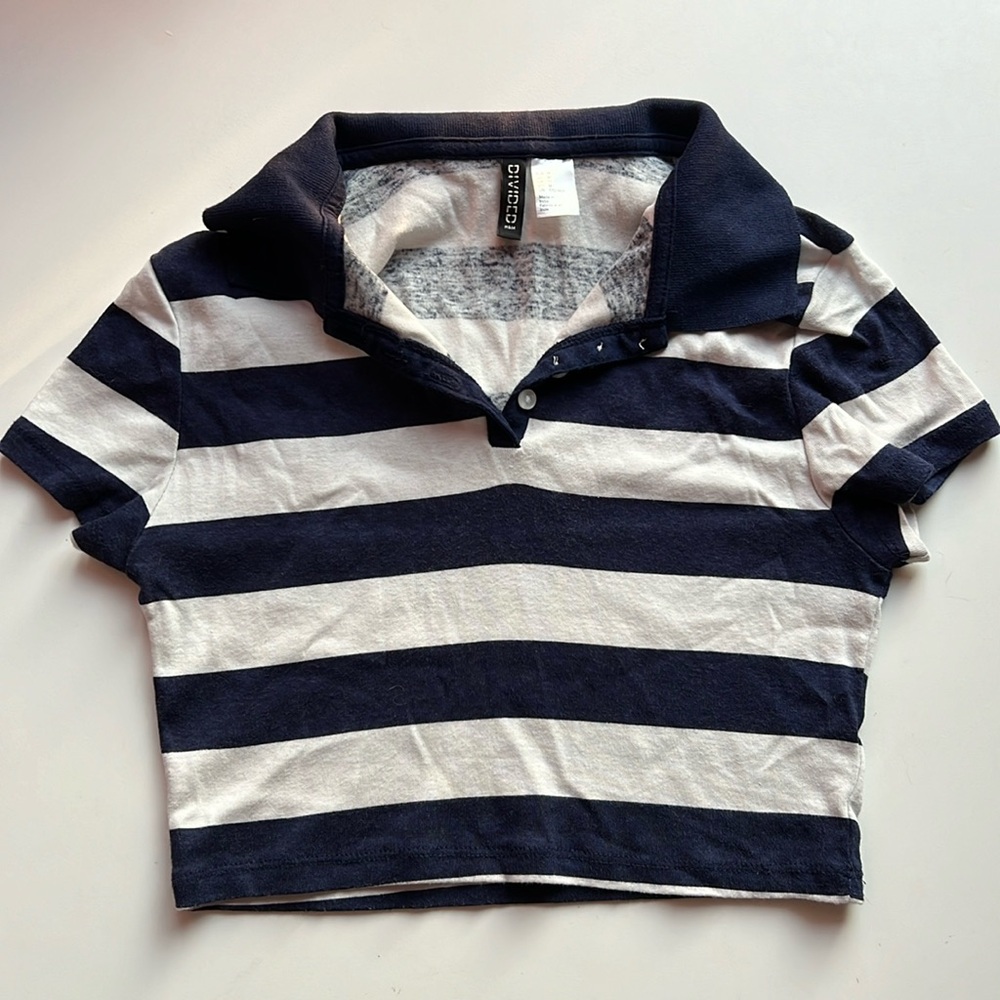 H&M striped blue baby-t